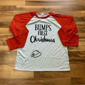 Long sleeve maternity tshirt.